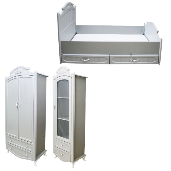 سرویس تخت خواب و کمد کودک کد MD043