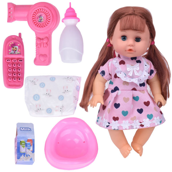 عروسک بی بی مدل 8190 کد PG04 ارتفاع 30 سانتیمتر