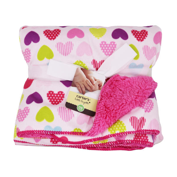 پتو نوزاد کارترز مدل Colored hearts