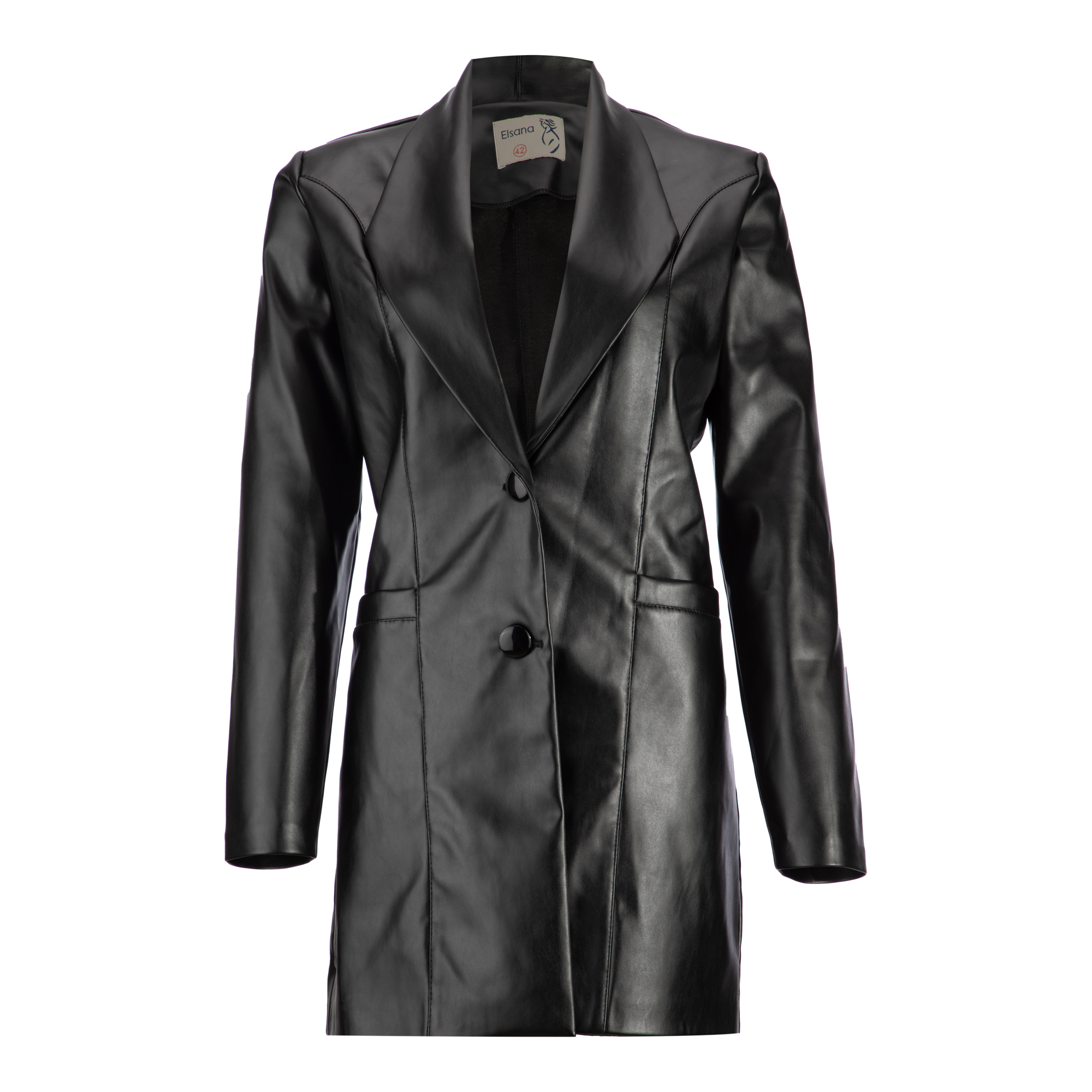 پالتو زنانه چرم مدل بهرو