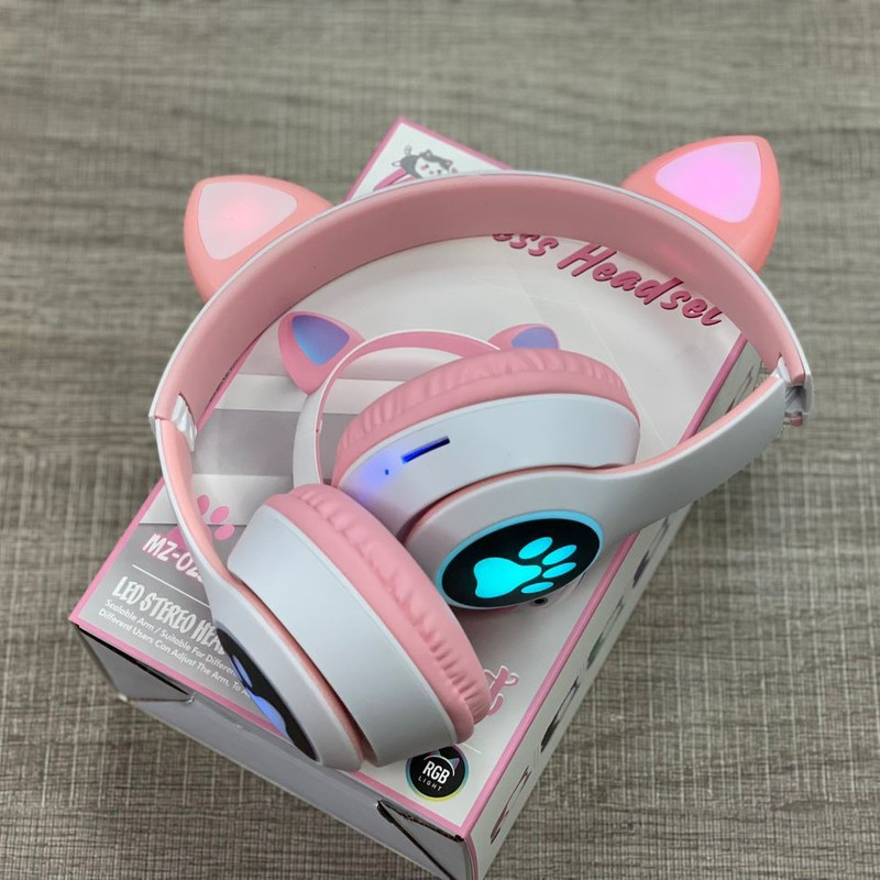 هدفون بلوتوثی مدل گربه‌ای