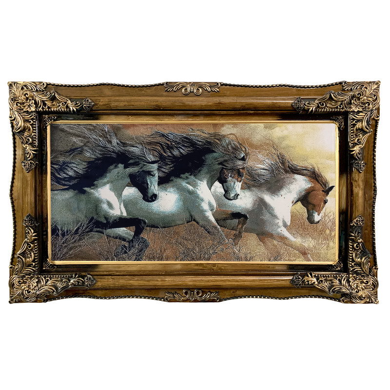 تابلو فرش اسبها