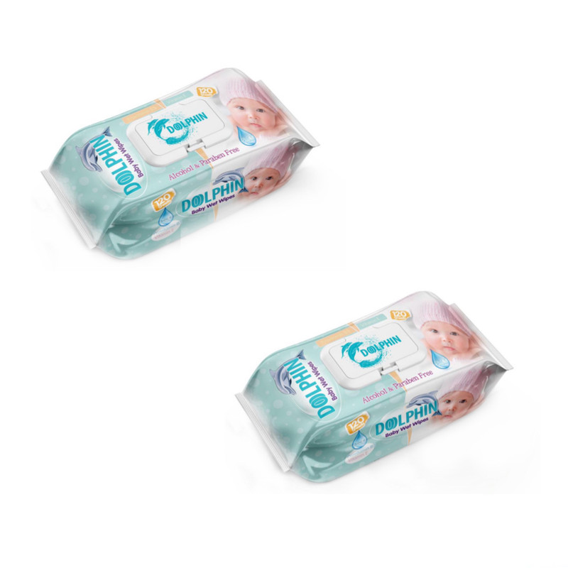 دستمال مرطوب کودک دلفین